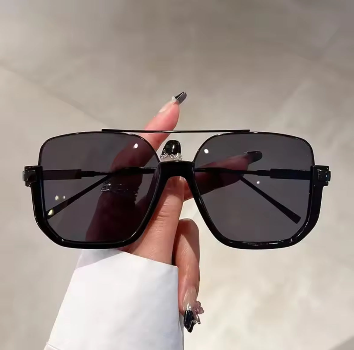 All black vintage shades