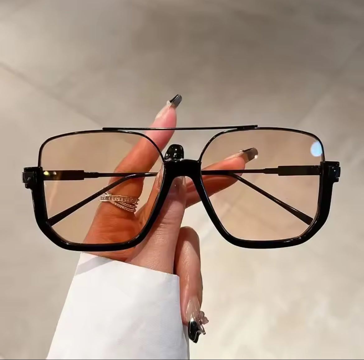 Black lined vintage shades